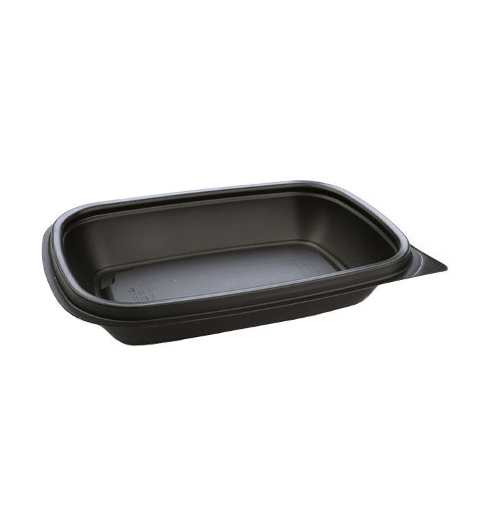 Plastové Obaly PP Černá 375ml 20x13x4cm (50 Ks) Plastové Obaly PP Černá 375ml 20x13x4cm (50 Ks)