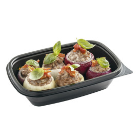 Plastové Obaly PP Černá 500ml 20x13x5cm (300 Ks)