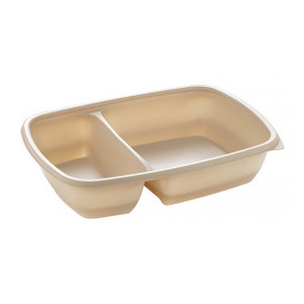 Plastové Obaly PP 2 Vrstvy Krémový 900ml 23x16,5x5cm (300 Ks)