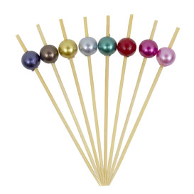 Napichovátko bambusové “Perla” Sortiment 9cm (100 Ks)