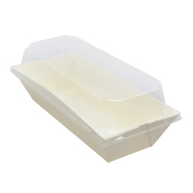 Plastový Víčko PET pro Misky 410ml 19,6x8,6x3,2cm (144 Ks)