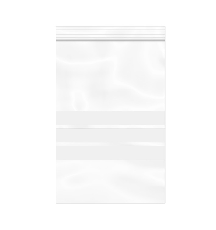 Popisovatelné Rychlozavírací Tašky se Zipem 12x18cm G200 (100 Ks) Popisovatelné Rychlozavírací Tašky se Zipem 12x18cm G200 (100 Ks)