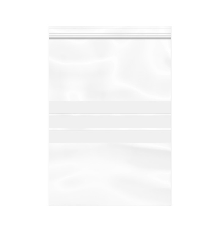 Popisovatelné Rychlozavírací Tašky se Zipem 25x35cm G200 (100 Ks) Popisovatelné Rychlozavírací Tašky se Zipem 25x35cm G200 (100 Ks)