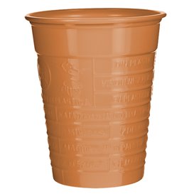 Plastové Kelímek PS Oranžový 200ml Ø7cm (50 Ks)
