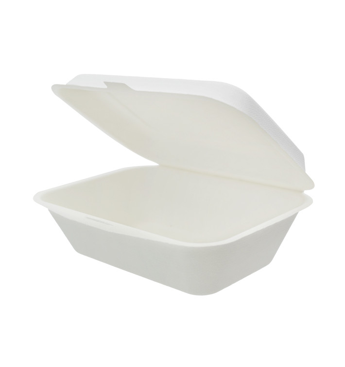 Menu Box z Cukrové Třtiny Bílý 180x125x70mm (600 Ks) Menu Box z Cukrové Třtiny Bílý 180x125x70mm (600 Ks)