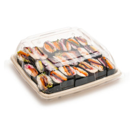 Plastové Víčko PET Průhledný Podnos 31x31cm (5 Ks)