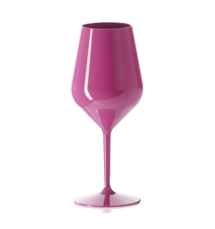 Pohárek Opakovaně Použitelné na Víno Tritan Růžová 470ml (1 Ks) Pohárek Opakovaně Použitelné na Víno Tritan Růžová 470ml (1 Ks)