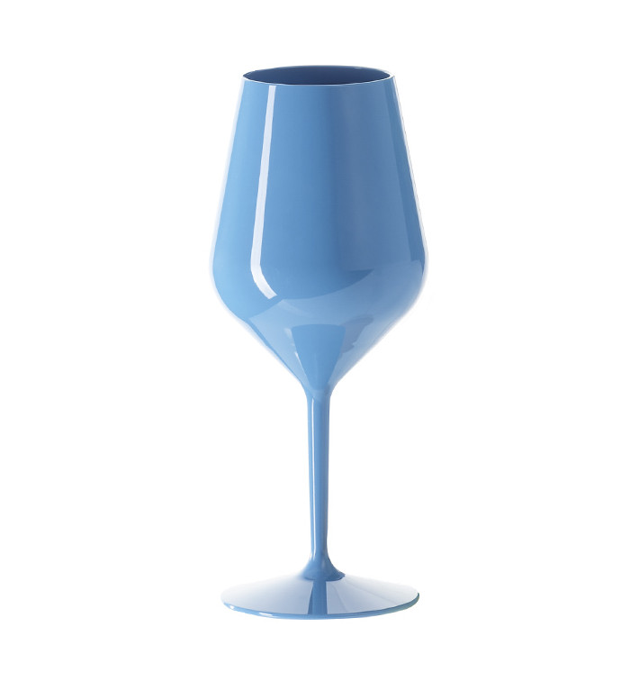 Pohárek Opakovaně Použitelné na Víno Tritan Modrá 470ml (6 Ks) Pohárek Opakovaně Použitelné na Víno Tritan Modrá 470ml (6 Ks)