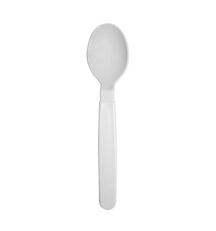 Lžíce Opakovaně použitelné Odolné PP Bílá 18,5cm (6 Ks) Lžíce Opakovaně použitelné Odolné PP Bílá 18,5cm (6 Ks)