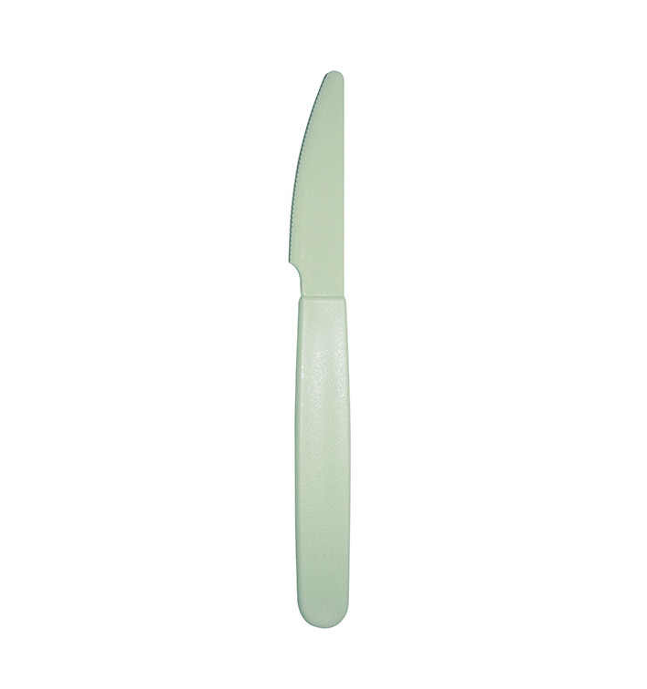 Nůž Opakovaně použitelné Odolné PP Zelený 18,5cm (180 Ks) Nůž Opakovaně použitelné Odolné PP Zelený 18,5cm (180 Ks)