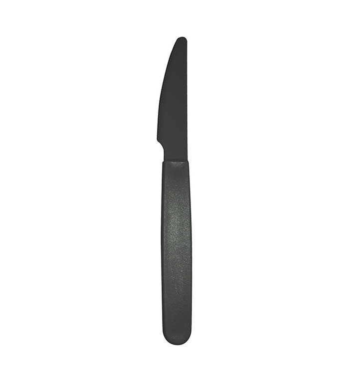 Nůž Opakovaně použitelné Odolné PP Antracit 18,5cm (6 Ks) Nůž Opakovaně použitelné Odolné PP Antracit 18,5cm (6 Ks)