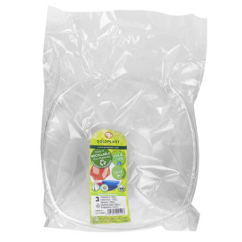 Misky PS Krystal Tvrdý "Square" 1250ml Ø21cm (60 Ks)