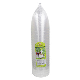 Plastové Sklenice na Víno s Černou Bílý 300ml 2P (20 Ks)