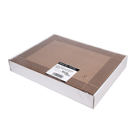 Papírové Prostírání 30x40cm Kraft se Strukturovaným Povrchem 50g (500 Ks)