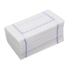 Papírové Ubrousky Zigzag Bílý Dekorativní "Okraj" 14x14cm (250 Ks)