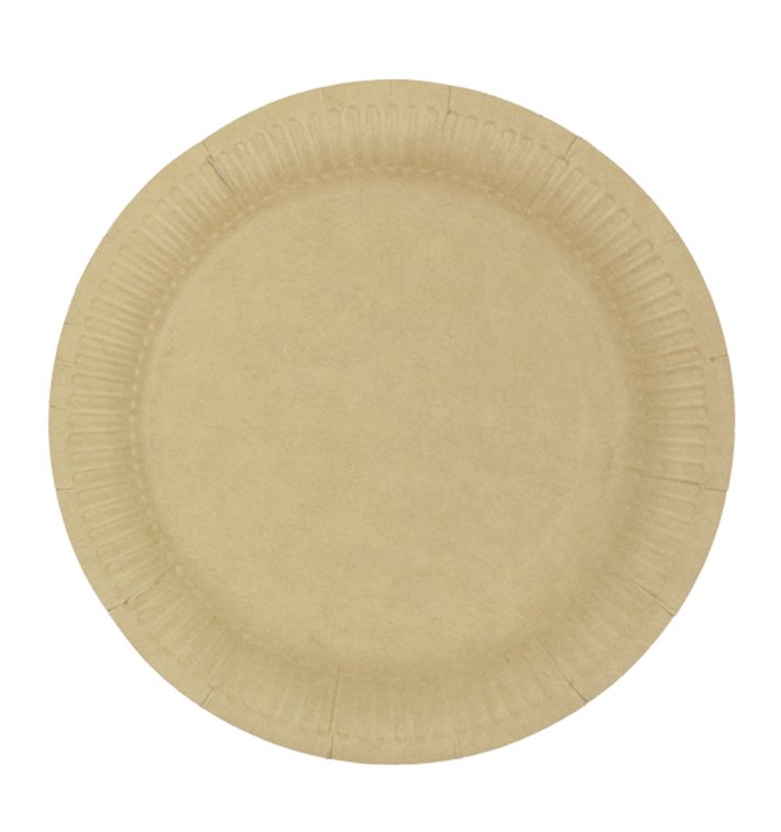 Papírové Talíře Kulaté “Radial” Kraft Ø18cm 200gr/m² (50 Ks) Papírové Talíře Kulaté “Radial” Kraft Ø18cm 200gr/m² (50 Ks)