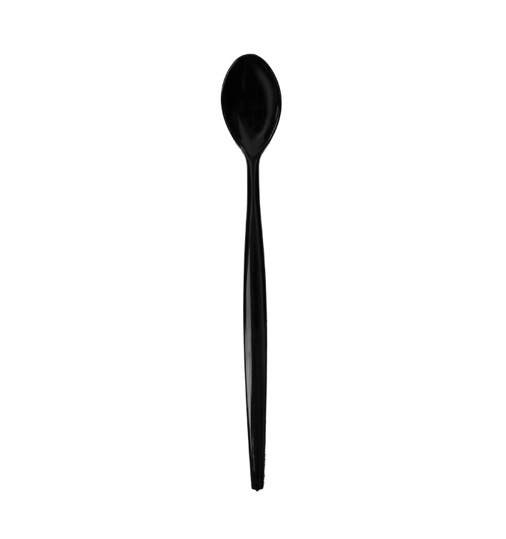 Plastová Lžíce na Zmrzlinu Černá 21cm (1.200 Ks) Plastová Lžíce na Zmrzlinu Černá 21cm (1.200 Ks)