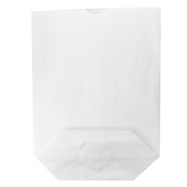 Paper Bag with Hexagonal Base White 17x22cm (125 Units)