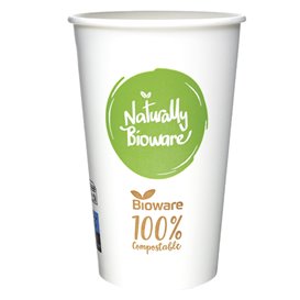 Papírový Kelímek Bioware® Ø9,0cm 540ml (50 Ks)