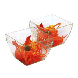 Čtvercová Fingerfood Miska PS 5,5x3,3x4cm 75ml (200 Ks)