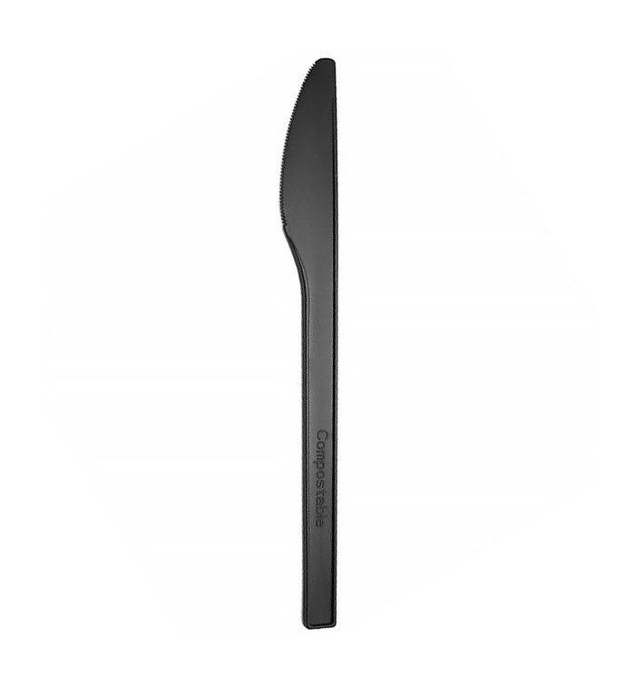 Bio Nůž CPLA Černá 17cm (1.000 Ks) Bio Nůž CPLA Černá 17cm (1.000 Ks)
