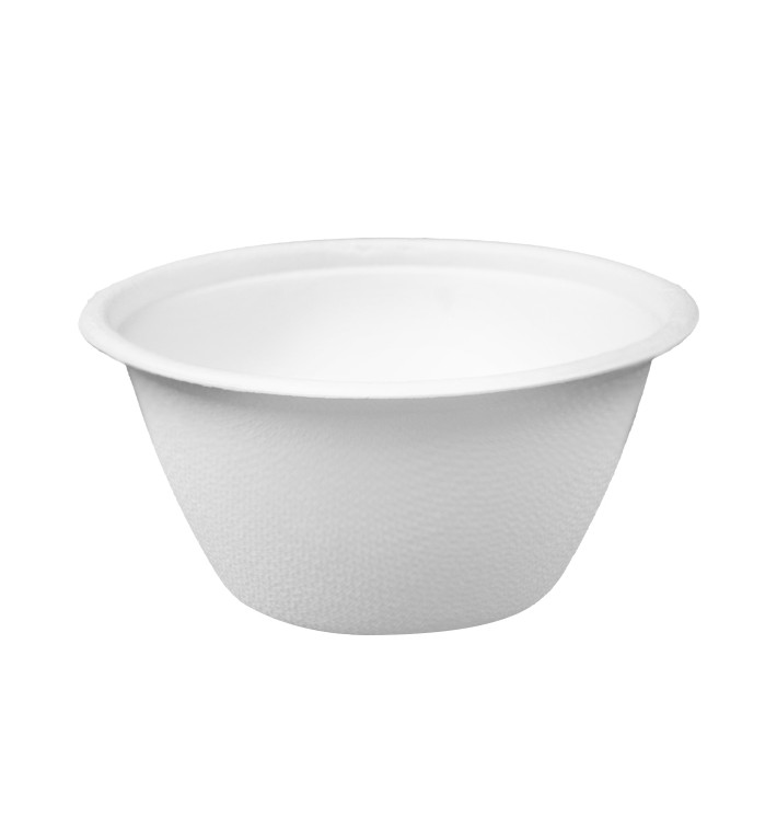 Misky z Cukrové Třtiny Bílý 180ml Ø9,5cm (50 Ks) Misky z Cukrové Třtiny Bílý 180ml Ø9,5cm (50 Ks)