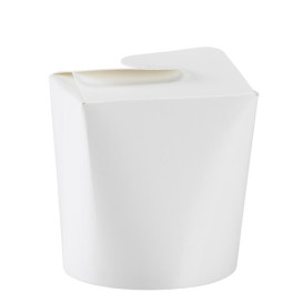 Papírové Obaly pro Fast Food Bílé 529ml (50 Ks)