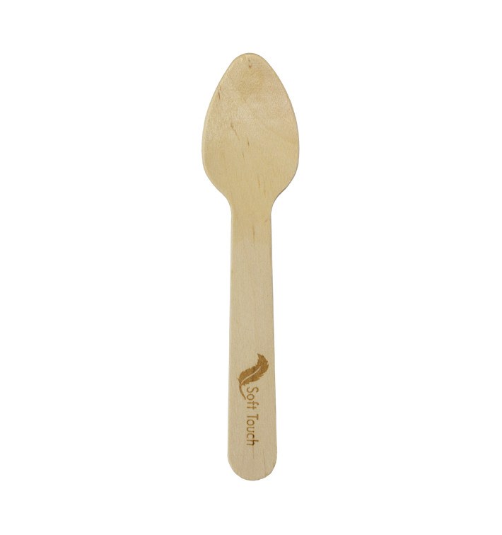 Lžíce Dřevěný “Soft” 11cm (100 Ks) Lžíce Dřevěný “Soft” 11cm (100 Ks)
