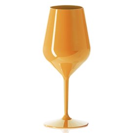 Pohárek Opakovaně Použitelné Durable na Víno Tritan Oranžový 470ml (1 Ks)