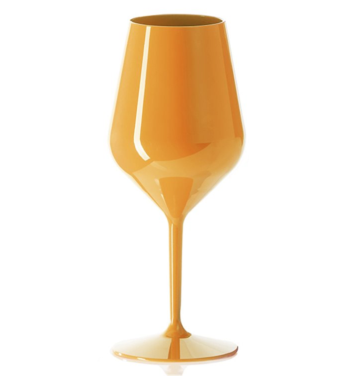 Pohárek Opakovaně Použitelné Durable na Víno Tritan Oranžový 470ml (1 Ks)