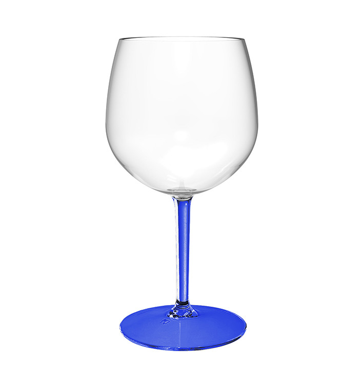 Pohárek Opakovaně Použitelné Durable na Gin Tonic Tritan Modrou Nožkou 580ml (1 Ks) Pohárek Opakovaně Použitelné Durable na Gin Tonic Tritan Modrou Nožkou 580ml (1 Ks)
