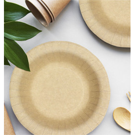 Kartonové Talíř Hluboký Proti Tukům Kraft Ø19cm 245g/m² (500 Ks)