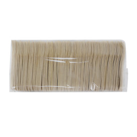 Mini Vidlička Dřevěný Přírodní “Soft” 7,5cm (100 Ks)