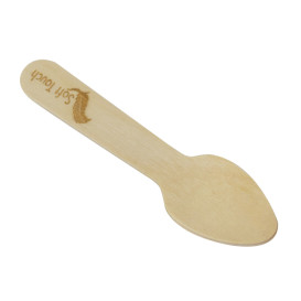 Mini Lžíce Dřevěný Přírodní “Soft” 7,5cm (2.400 Ks)