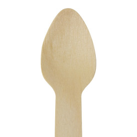 Mini Lžíce Dřevěný Přírodní “Soft” 7,5cm (2.400 Ks)