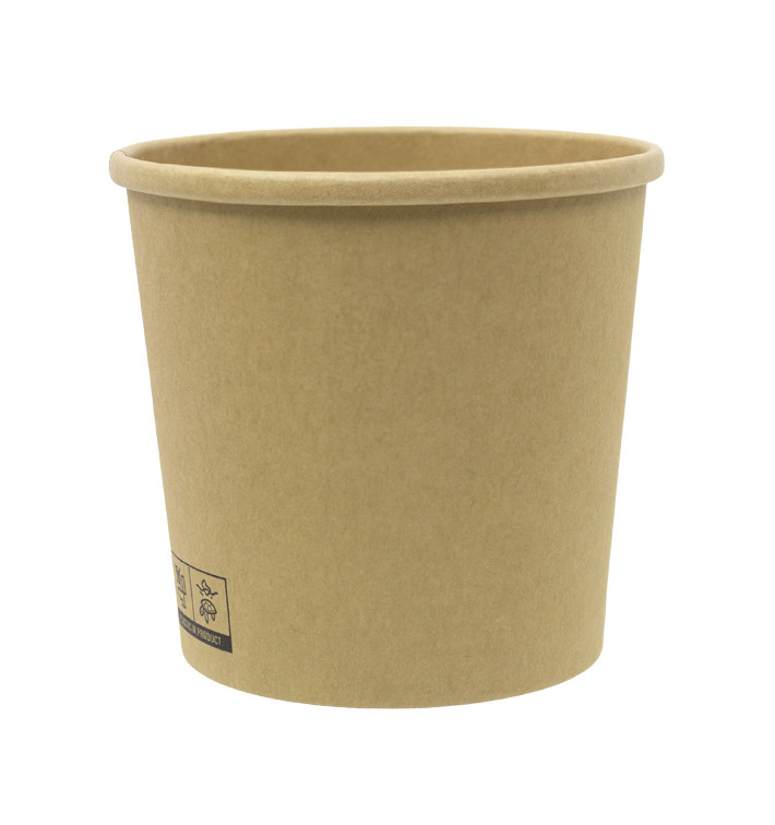 Kraftová Lepenková Nádoba 750ml Ø11,6cm (25 Ks) Kraftová Lepenková Nádoba 750ml Ø11,6cm (25 Ks)
