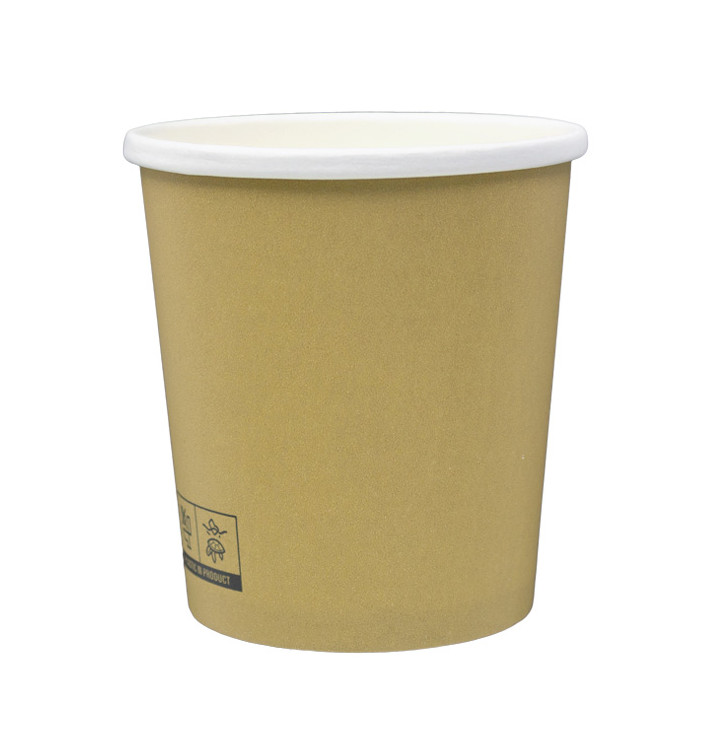 Kraftová Lepenková Nádoba s Bílým Okrajem 450ml Ø9,8cm (25 Ks) Kraftová Lepenková Nádoba s Bílým Okrajem 450ml Ø9,8cm (25 Ks)