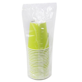 Papírový Kelímek 8Oz/290ml "Colors" Zelený Ø9,0cm (300 Ks)