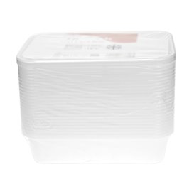 Plastová Miska Obdélníková PP Bílá s Vikem 500ml 17,3x11,9cm (50 Ks)