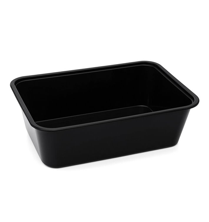 Plastová Miska Obdélníková PP Černá s Vikem 750ml 17,3x11,9cm (500 Ks) Plastová Miska Obdélníková PP Černá s Vikem 750ml 17,3x11,9cm (500 Ks)