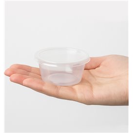 Mísa na Omáčku Průhledný s Víčkem PP 2Oz/60ml (100 Ks)
