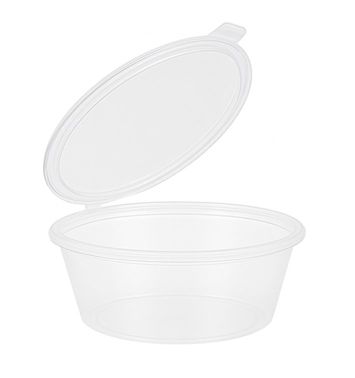 Mísa na Omáčku s Víčkem PP 6OZ/180ml (100 Ks) Mísa na Omáčku s Víčkem PP 6OZ/180ml (100 Ks)