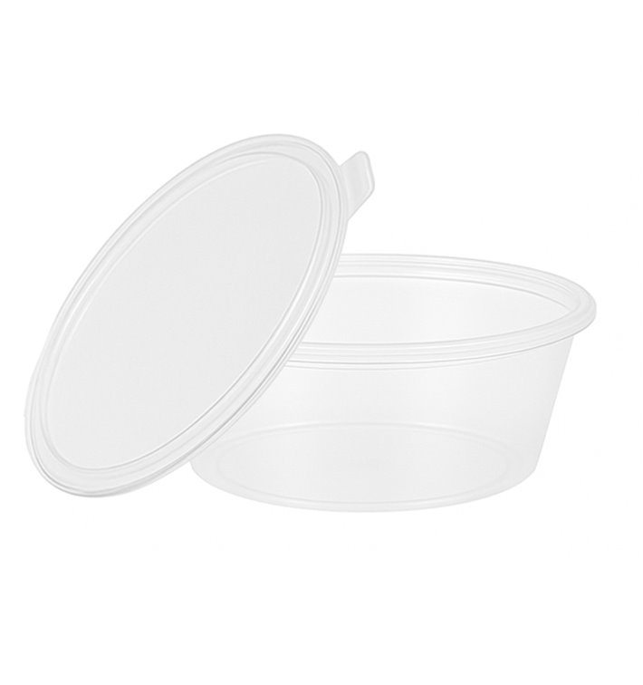 Mísa na Omáčku s Víčkem PP 6OZ/180ml (100 Ks) Mísa na Omáčku s Víčkem PP 6OZ/180ml (100 Ks)
