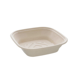 Misky z Cukrové Třtiny Přírodní Čtvercový 2250ml 27cm (25 Ks)