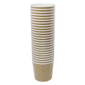Kraftová Lepenková Nádoba s Bílým Okrajem 750ml Ø11,7cm (500 Ks)
