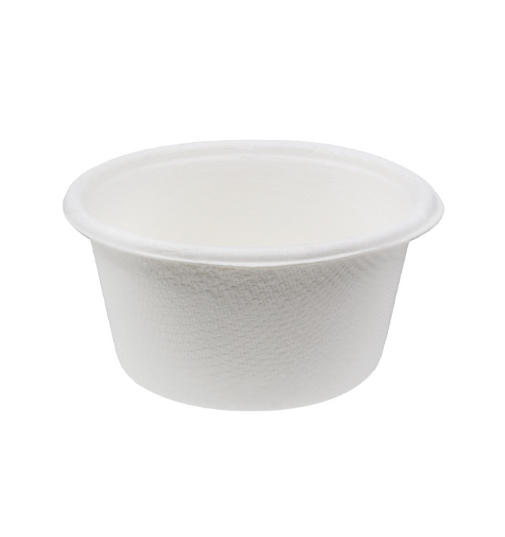 Miska z Cukrové Třtiny Bílá Ø62mm 60ml (250 Ks) Miska z Cukrové Třtiny Bílá Ø62mm 60ml (250 Ks)