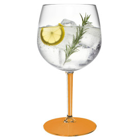 Pohárek Opakovaně Použitelné Durable na Gin Tonic Tritan Oranžovou Nožkou 580ml (1 Ks)