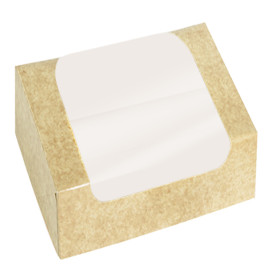 Obdélníkový Kartonový Kontejner PackiPack Vision Kraft 13x11x8cm (50 Ks)