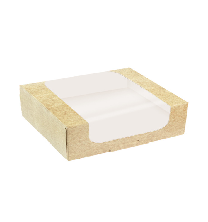 Čtvercový Kartonový Kontejner PackiPack Vision Kraft 28x28x8cm (X Ks) Čtvercový Kartonový Kontejner PackiPack Vision Kraft 28x28x8cm (X Ks)