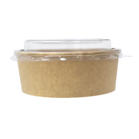 Mísa na Salát Lepenková Kraft-Kraftová s Víkem PET 500ml Ø15cm (50 Ks)